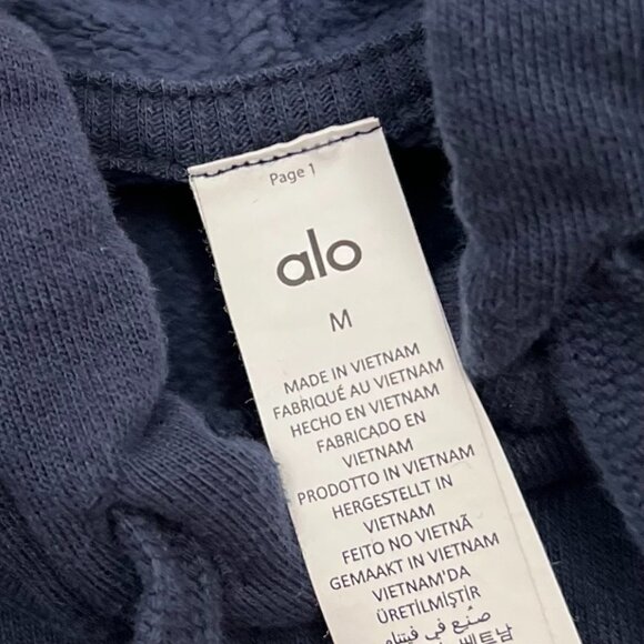 Alo Yoga medium accolade hoodie sweatshirt. Navy. - Picture 4 of 5